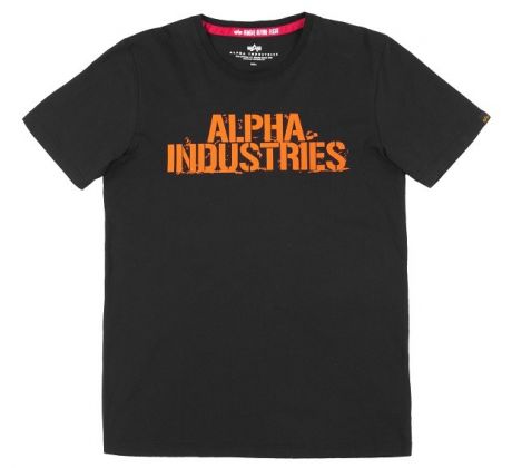 Alpha Industries tričko Blurred -black