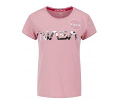 Alpha Industries Dámske tričko Nasa PM T Wmn pastel neon pink