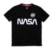 Alpha Industries tričko NASA Reflective T black