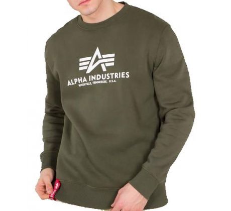 Alpha Industries mikina Basic Sweater-dark green