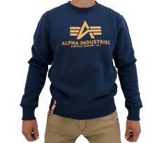 Alpha Industries mikina Basic sweater navy/wheat