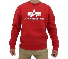 Alpha Industries mikina Basic sweater speed red