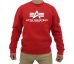 Alpha Industries mikina Basic sweater speed red