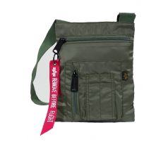 Alpha Industries Crew Messenger Bag sage green