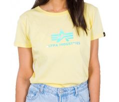 Alpha Industries Dámske tričko Rainbow T Wmn pastel yellow