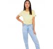 Alpha Industries Dámske tričko Rainbow T Wmn pastel yellow