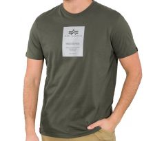 Alpha Industries tričko Reflective Label T dark olive