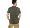 Alpha Industries tričko Reflective Label T dark olive