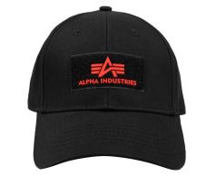 Alpha Industries šiltovka Velcro II-black/red logo