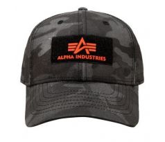 Alpha Industries šiltovka Velcro II-red logo/black camo
