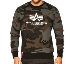 Alpha Industries mikina Basic Sweater black camo