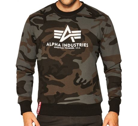 Alpha Industries mikina Basic Sweater black camo