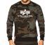 Alpha Industries mikina Basic Sweater black camo