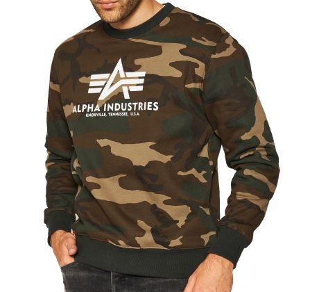 Alpha Industries mikina Basic Sweater wdl camo