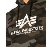 Alpha Industries mikina Basic Hoody black camo