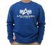 Alpha Industries mikina Basic sweater nasa blue