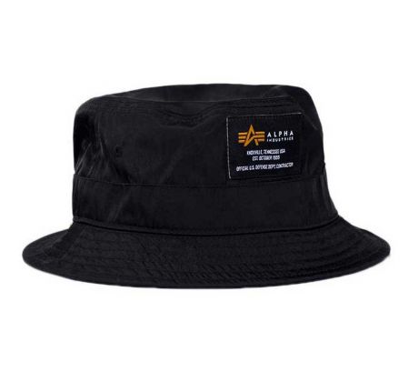 Alpha Industries klobúk Crew Bucket Hat black