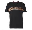 Alpha Industries tričko T Foil Print black/cooper