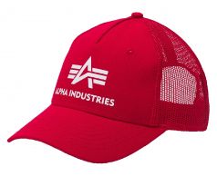 Alpha Industries šiltovka Basic Trucker Cap speed red