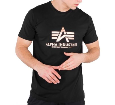 Alpha Industries tričko Basic-gold