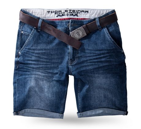 Thor Steinar šortky Jeans short Varangar dunkel blau