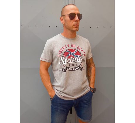 Thor Steinar tričko Rebel grau melange