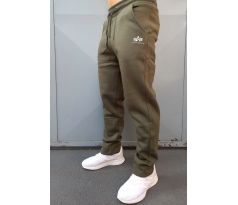 Alpha Industries tepláky Basic Jogger SL S Leg dark olive