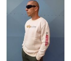Alpha Industries mikina Alpha Label Sweater jet stream
