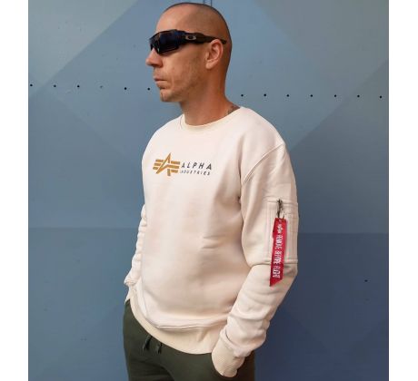 Alpha Industries mikina Alpha Label Sweater jet stream