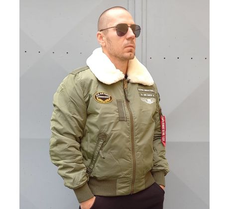 Alpha Industries zimná bunda Injector III Air Force sage green