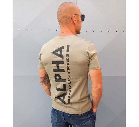 Alpha Industries tričko Backprint T oliveblack