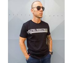 Alpha Industries tričko T Foil Print black/metal silver