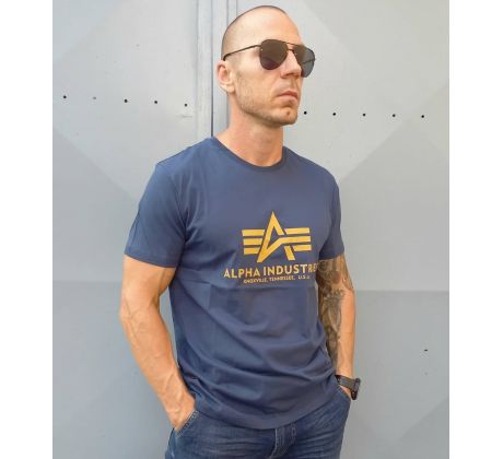 Alpha Industries tričko Basic new navy
