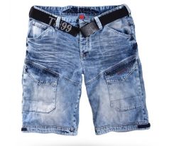 Thor Steinar šortky Cargojeansshorts Toke denim lightblue