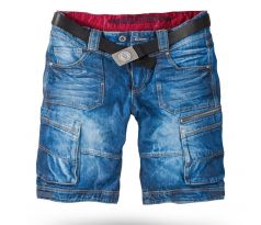 Thor Steinar šortky Cargojeansshorts Reinfried denim lightblue